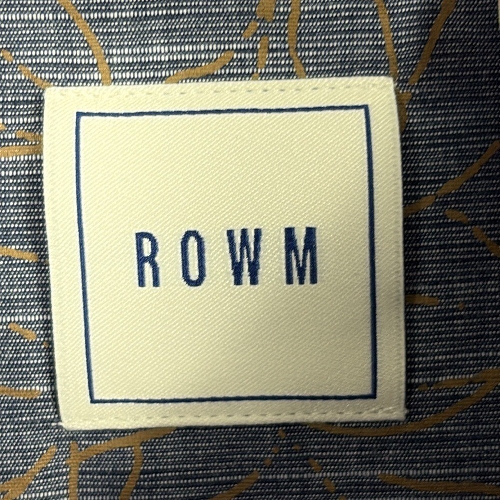 ROWM Long Sleeve Button Down Shirt Mens Size XLT Blue 85% Cotton‎ - Picture 3 of 11